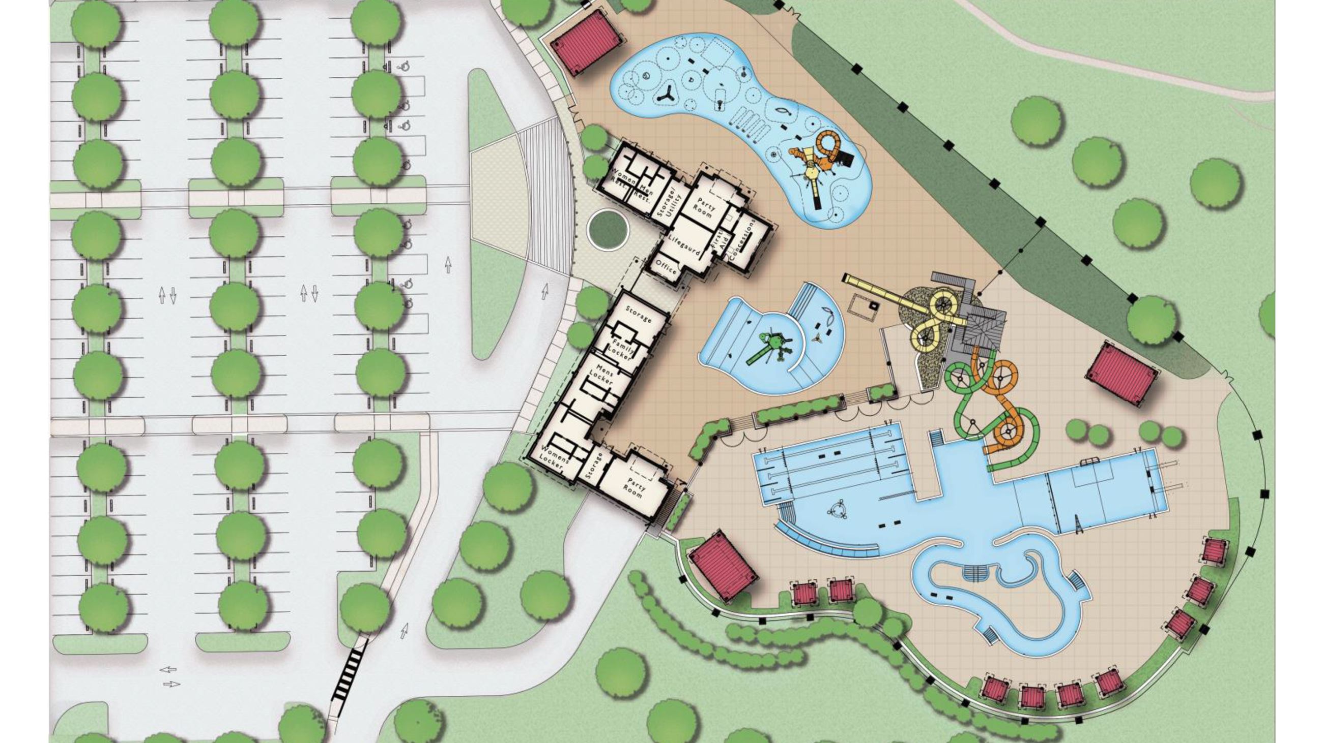 Proposed Aquatic Center Rendering