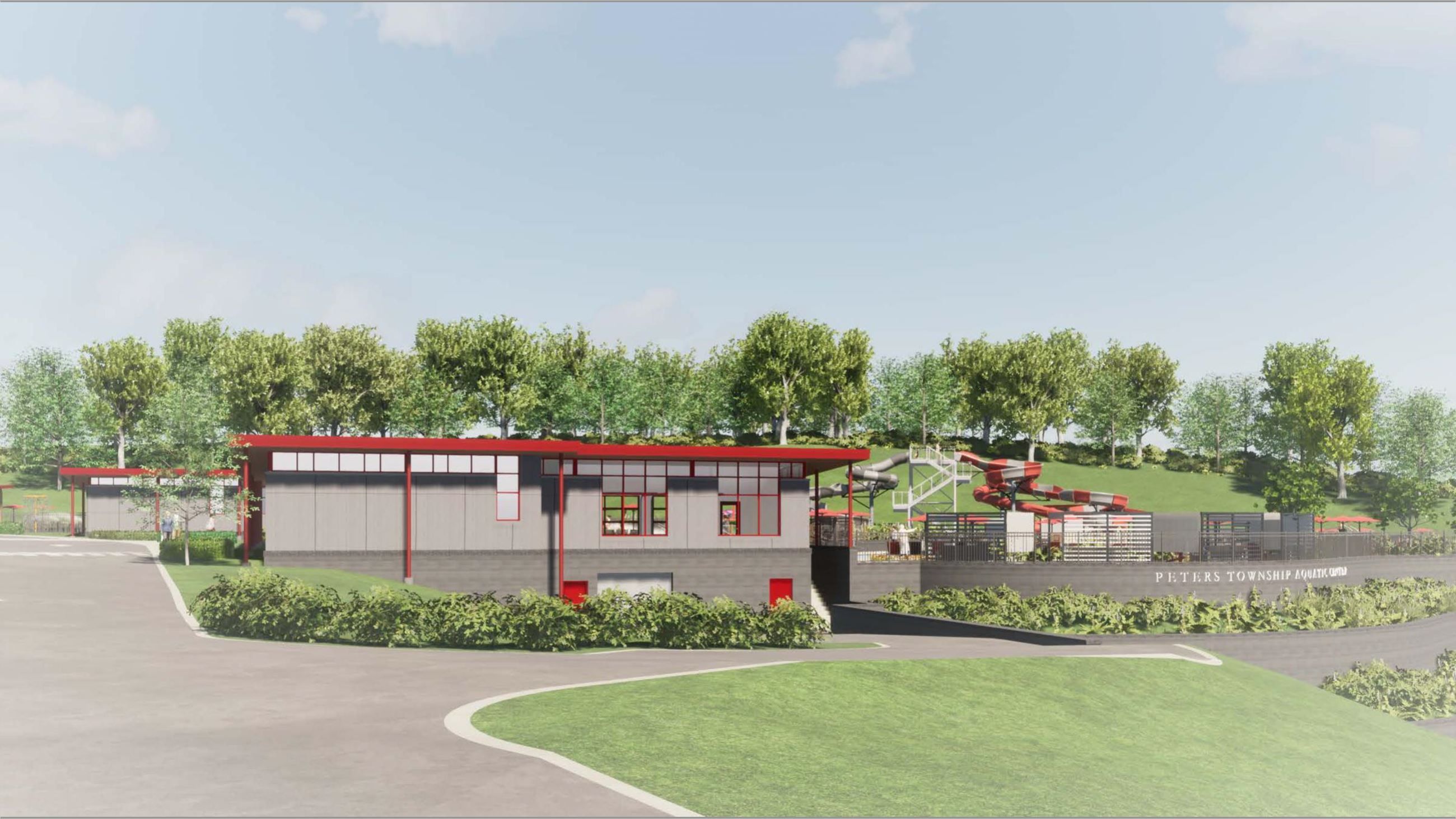 Proposed Aquatic Center Rendering