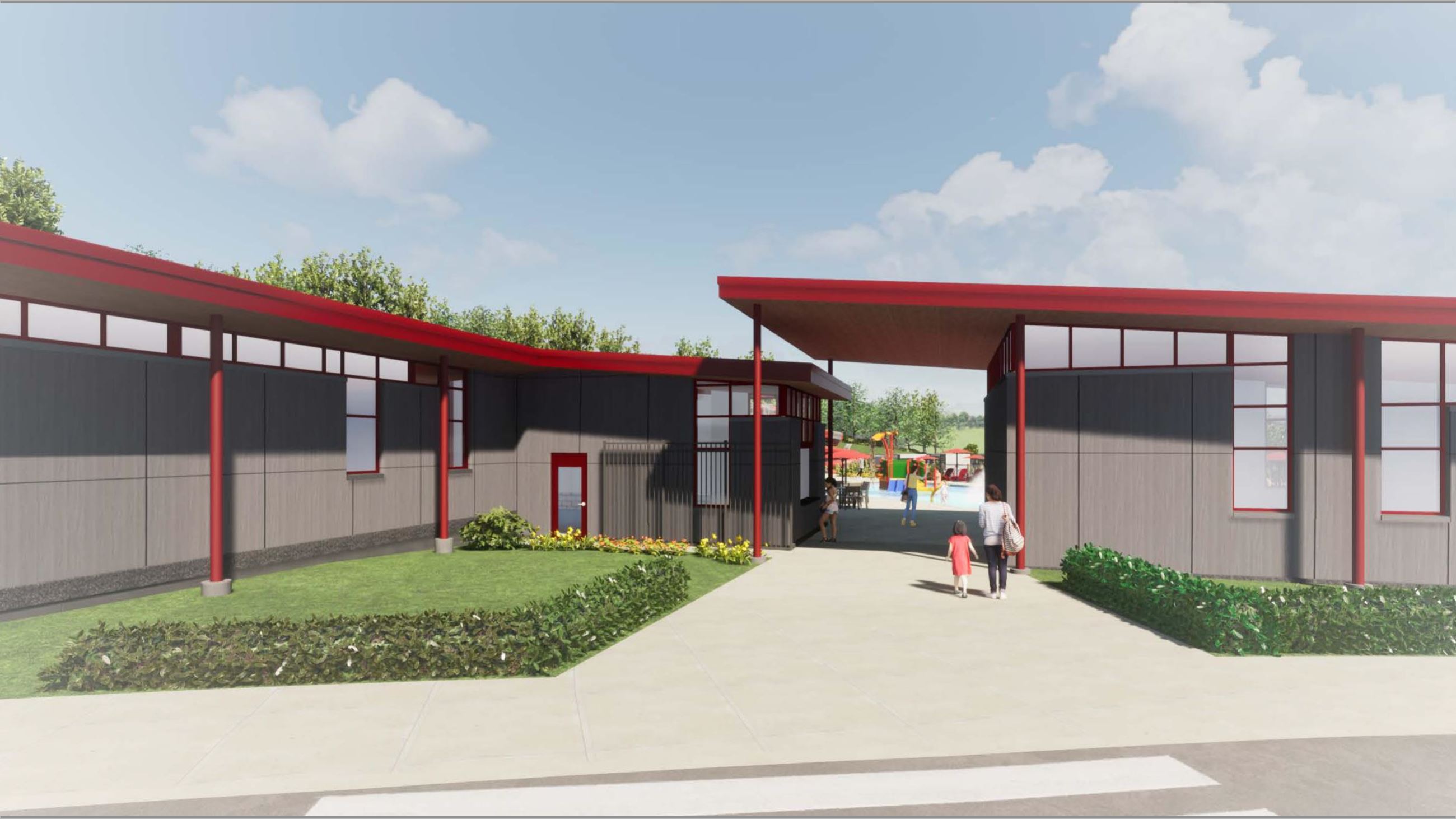 Proposed Aquatic Center Rendering