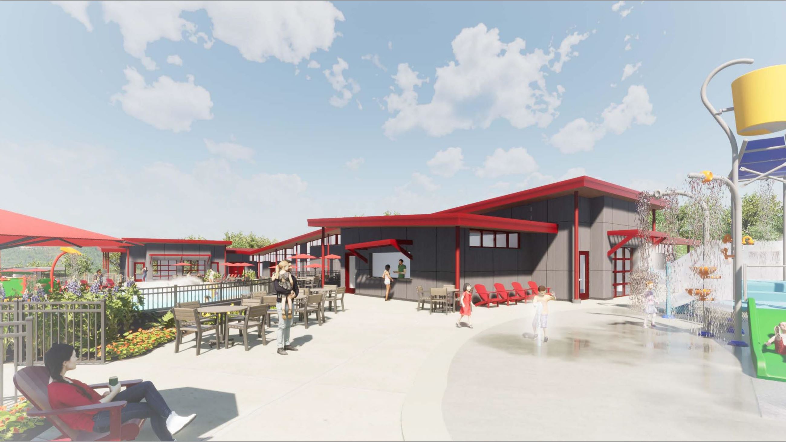 Proposed Aquatic Center Rendering