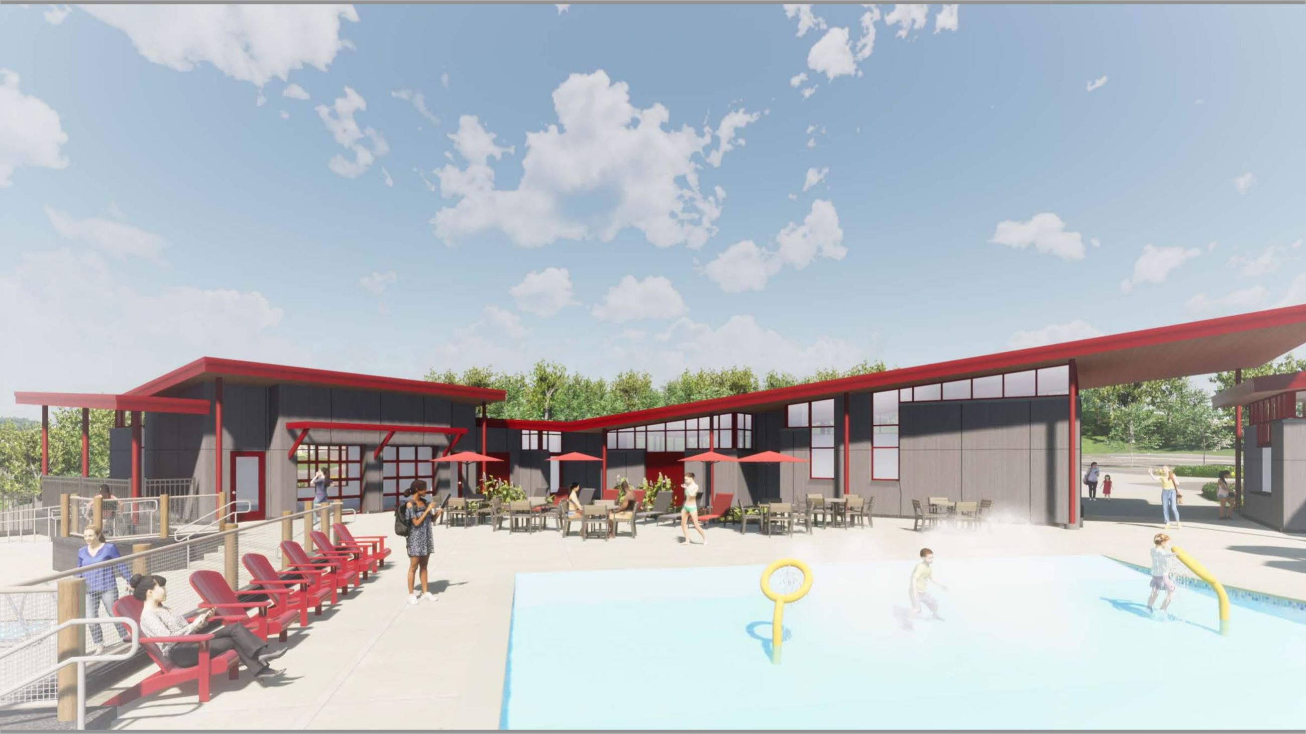 Proposed Aquatic Center Rendering