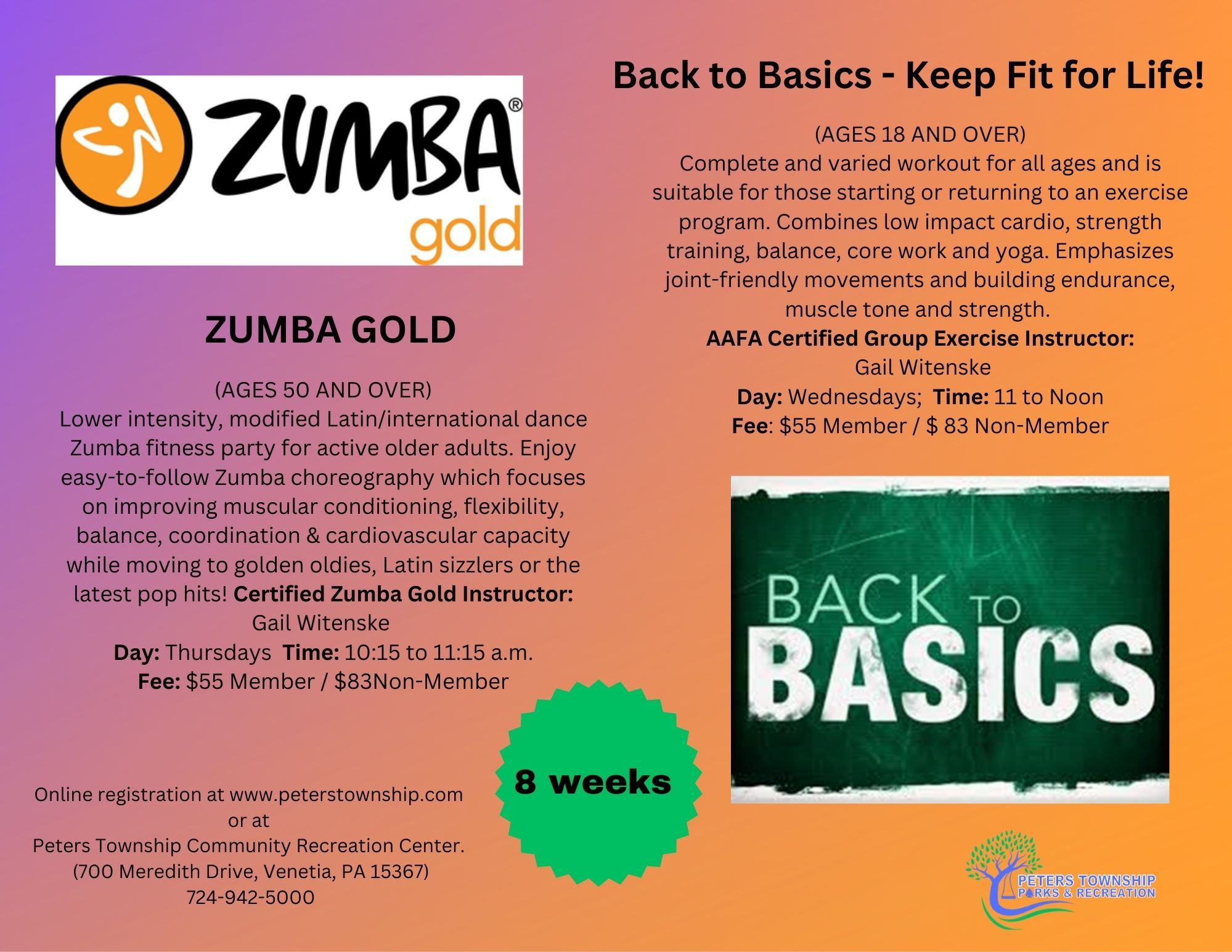 Back to Basics - Keep Fit for Life! 6 weeks